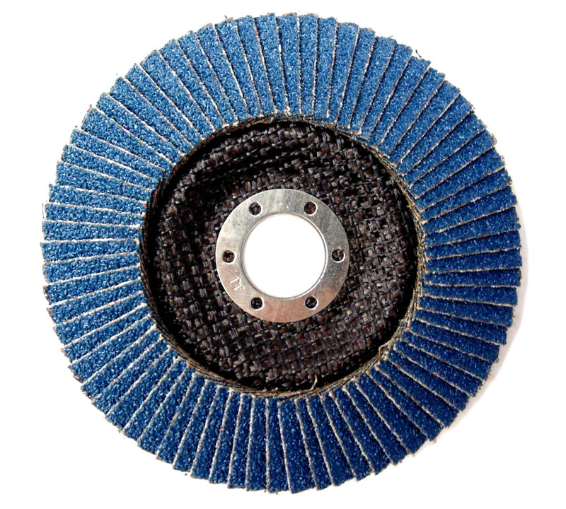  [AUSTRALIA] - 10pcs. Set of 125 mm zirconium grinding discs sanding mop flap disk for angle grinder blue serrated discs (1, P60) 1