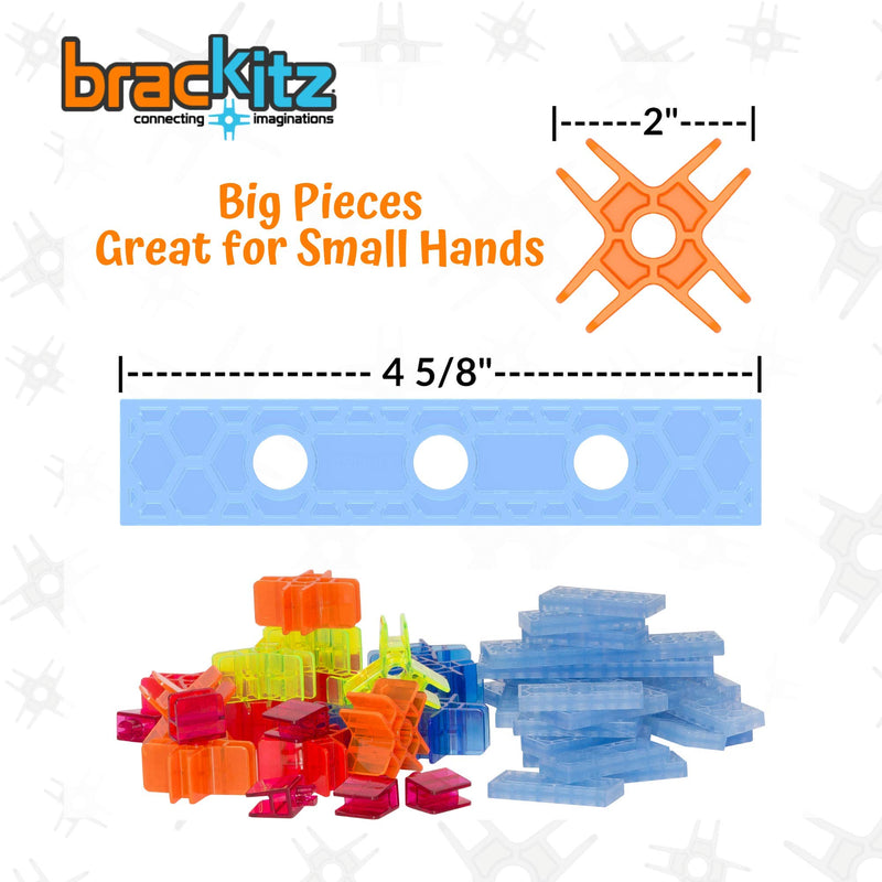Brackitz Inventor STEM Discovery Building Toy for Kids Ages 3, 4, 5, 6+ Year Olds | Best Boys & Girls Educational Engineering Construction Kits | Creative Fun Learning Toys for Children | 44 Pc Set 44 Piece Set - LeoForward Australia