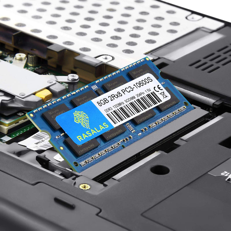  [AUSTRALIA] - Rasalas 8GB DDR3 PC3-10600S DDR3 1333MHz 1.5V CL9 Ram 2RX8 PC3 204 Pin SODIMM Laptop Notebook Computer Memory Ram Module Chips 10600 sodimm 8GB(1x8GB) DDR3 1333mhz Blue