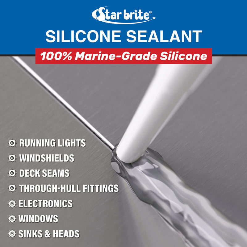  [AUSTRALIA] - STAR BRITE Silicone Sealant Clear 2.8 OZ. (082102P)