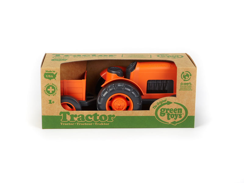 Green Toys Tractor Vehicle, Orange - LeoForward Australia