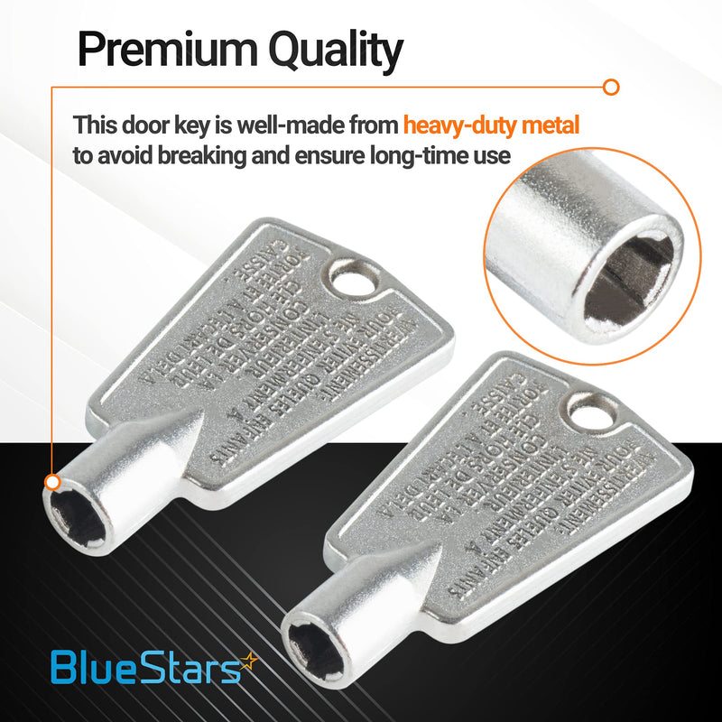  [AUSTRALIA] - Ultra Durable 216702900 Metal Freezer Door Key by BlueStars - Compatible with Frigidaire & Kenmore Freezers - Replaces AP4071414 AP2113733 AP4301346 PS1991481 6599905 PS2061565 12849 - Pack Of 2