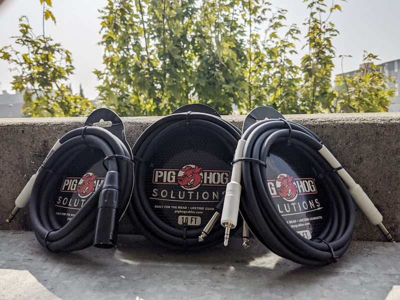  [AUSTRALIA] - Pig Hog PX4T3 XLR Male to 1/4" TRS Instrument Cable, 3 Feet 3 ft