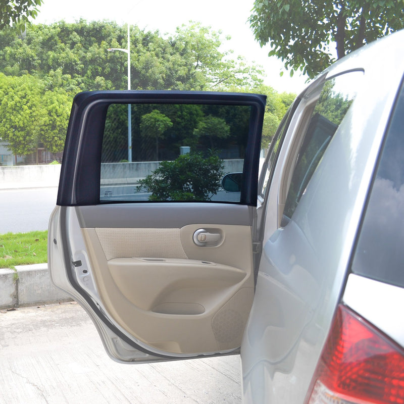 TFY Universal Car Rear Side-Door Square-Window Sunshades - for Vehicles with Side Windows 29.5Inch - 41.5Inch W x 19Inch H (Regular Rectangular Window) Regular Rectangular Window - LeoForward Australia