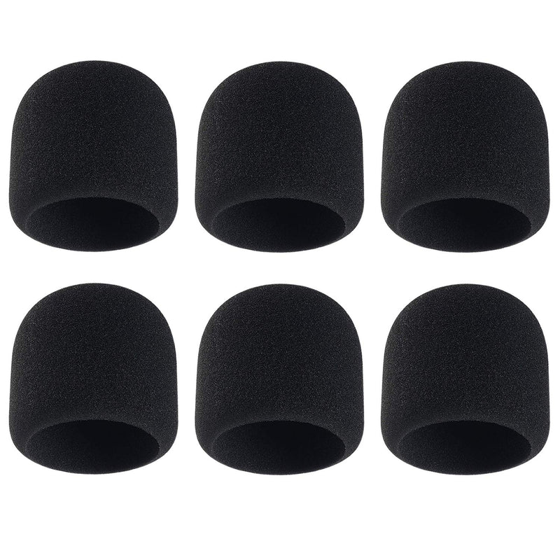  [AUSTRALIA] - Microphone Cover - Foam Mic Covers Windscreen Suitable for Most Standard Handheld Microphone 6 PCS