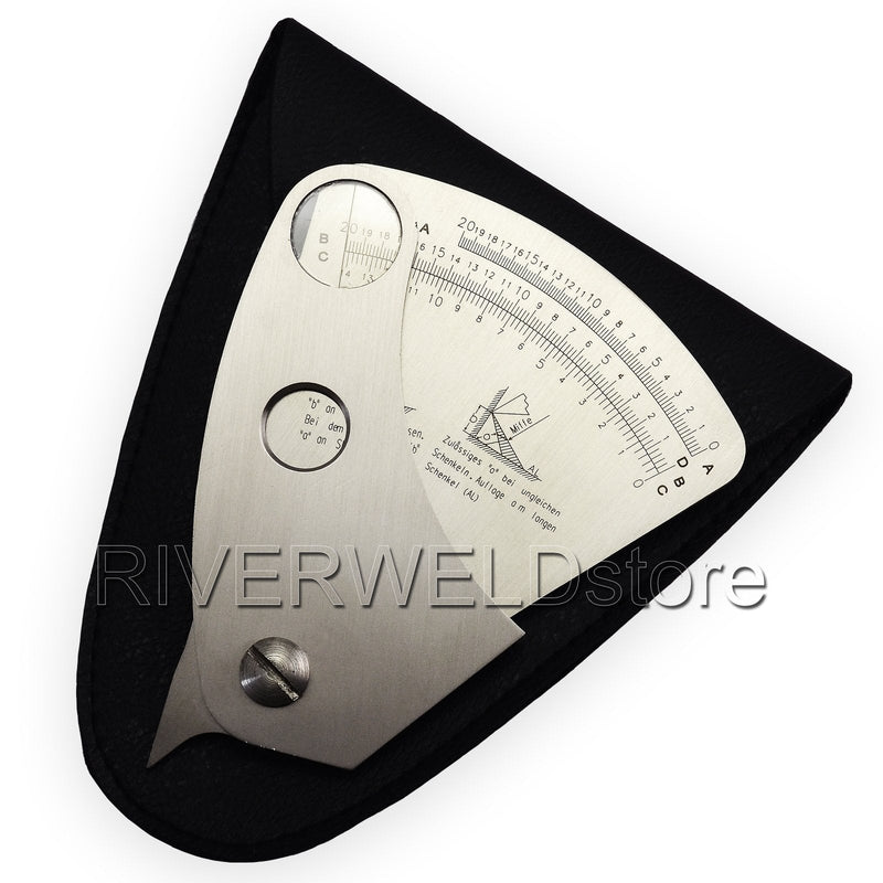  [AUSTRALIA] - RIVERWELD Fan-shaped welding gauge gage welding test ulnar inspection sector ruler C-100