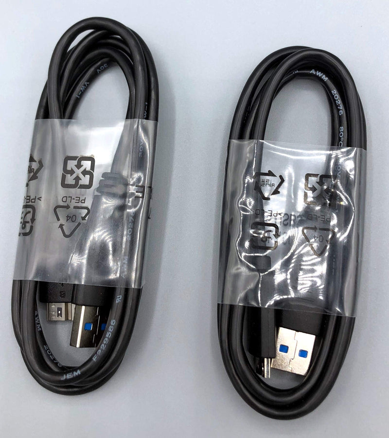  [AUSTRALIA] - (2 Pack) Super Speed USB Micro-B Universal Data Charger Cable USB-A to USB Micro-B for - WD My Passport and Elements Hard Drives Seagate/Toshiba/Hitachi/Samsung External Hard Drives