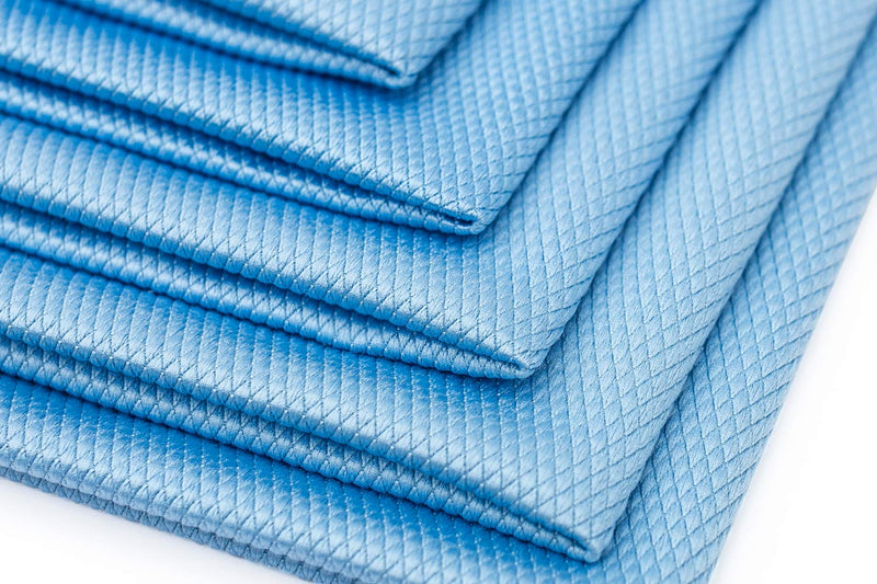  [AUSTRALIA] - The Rag Company (5-Pack 16 in. x 24 in. Blue Diamond Professional Microfiber Glass - Window - Mirror - Chrome Towels for Detailing 16 in. x 24 in.
