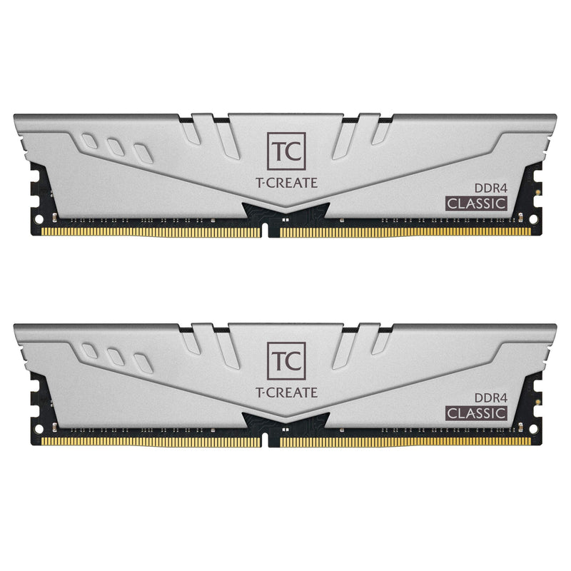  [AUSTRALIA] - TEAMGROUP T-Create Classic 10L DDR4 16GB Kit (2 x 8GB) 3200MHz (PC4 25600) CL22 Desktop Memory Module Ram - TTCCD416G3200HC22DC01 16GB (8GBx2) DDR4- 3200MHz CL22-22-22-52 Gray-UDIMM