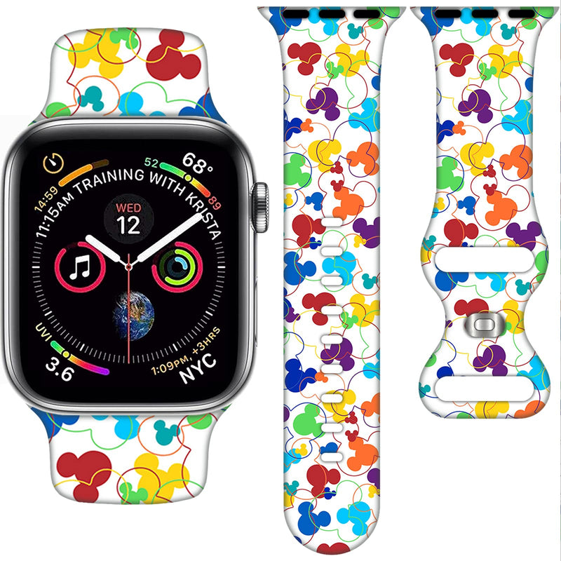  [AUSTRALIA] - Cartoon Band for Apple Watch 38mm/40mm/41mm/42mm/44mm/45mm, Bands for Apple Watch Series 8 7 6 5 4 3 2 SE, Silicone iWatch Band for Kids Women Men Style 3 38/40/41mm