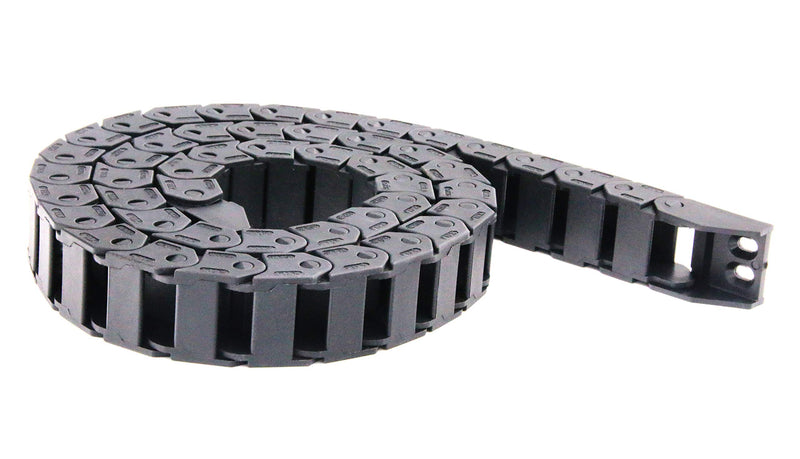  [AUSTRALIA] - 1m Black Plastic Drag Chain Cable Carrier for CNC Router Mill (15mm x 20mm) 15mm x 20mm