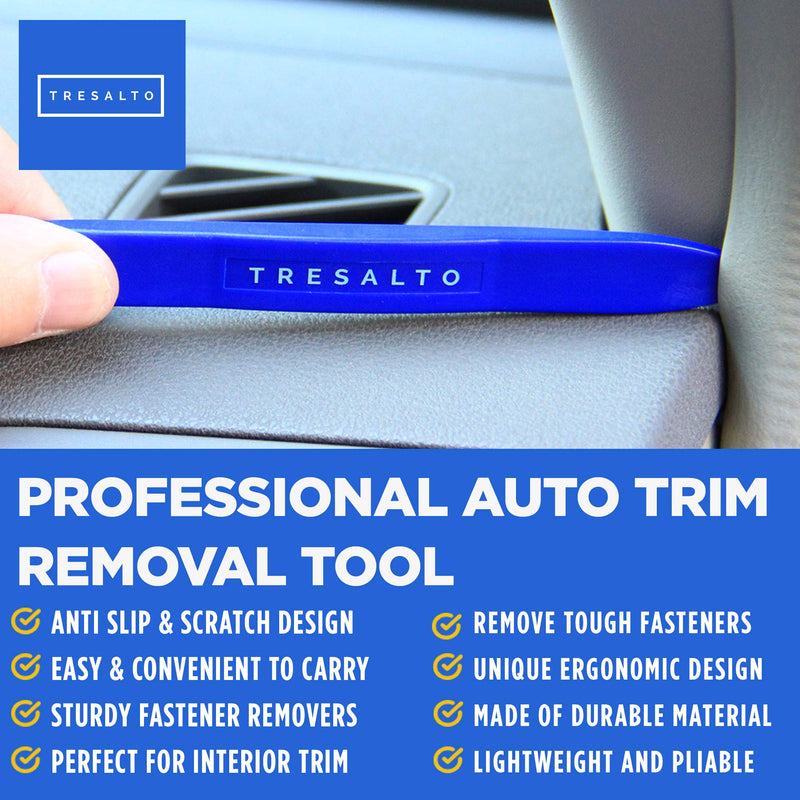  [AUSTRALIA] - Tresalto Auto Trim Removal Tool Set [Non Marring and No Scratch] Auto Trim Kit for Easy Removal of Car Door Panels, Fasteners, Molding, Dashboards and Wheel Hubs, 5 PCS