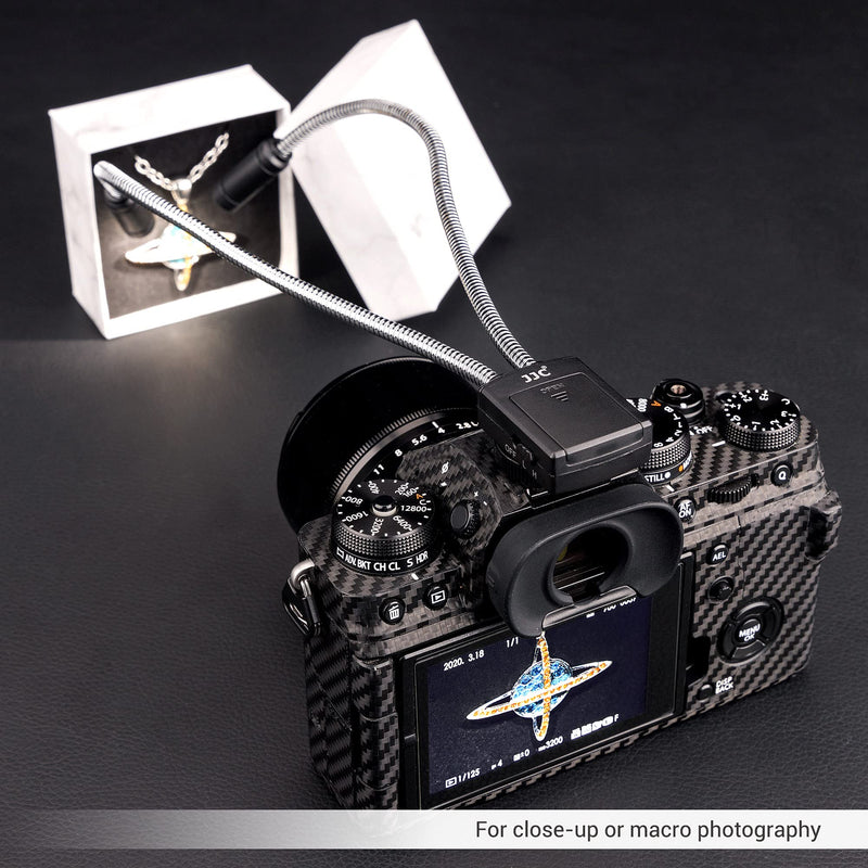  [AUSTRALIA] - 10 Inch Long Portable Shoe-Mount LED Macro Arm Light CRI 95+ 5600K Photo Lighting with 5 Level Ajustable Flexible Fill Lights for Macro Lens Camera Close-up Photography