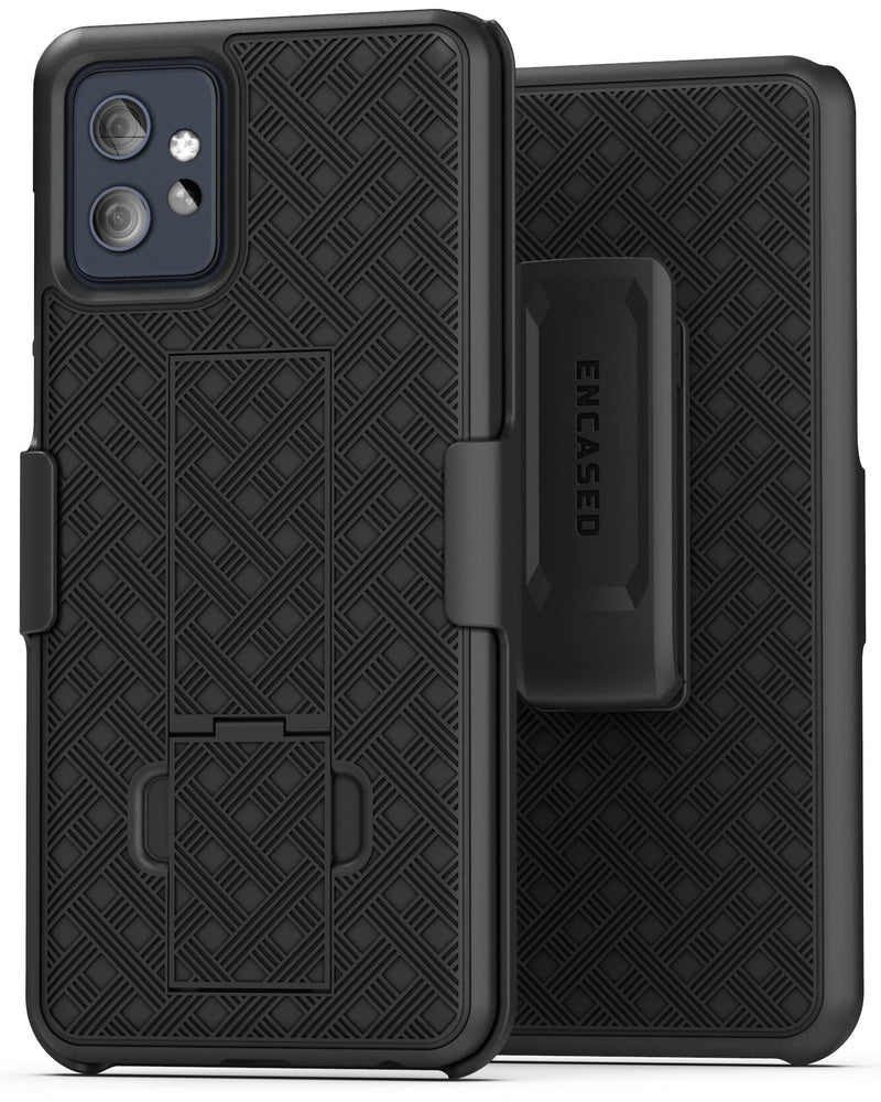  [AUSTRALIA] - Encased Belt Case for 2023 Moto G Power 5G Phone Case with Holster Clip and Kickstand (2023 Motorola G PWR 5G)