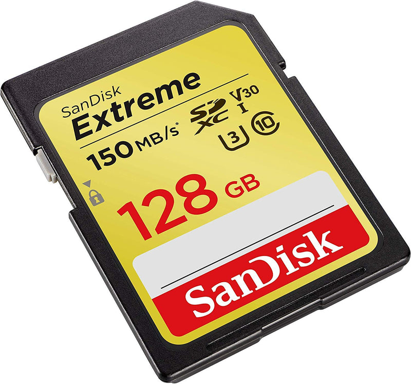  [AUSTRALIA] - SanDisk Extreme 128GB SD Memory Card Works with Sony Alpha a7C, a6600, a6100, a6400 Mirrorless Camera (SDSDXV5-128G-GNCIN) U3 SDXC UHS-I Bundle with (1) Everything But Stromboli Micro & SD Card Reader