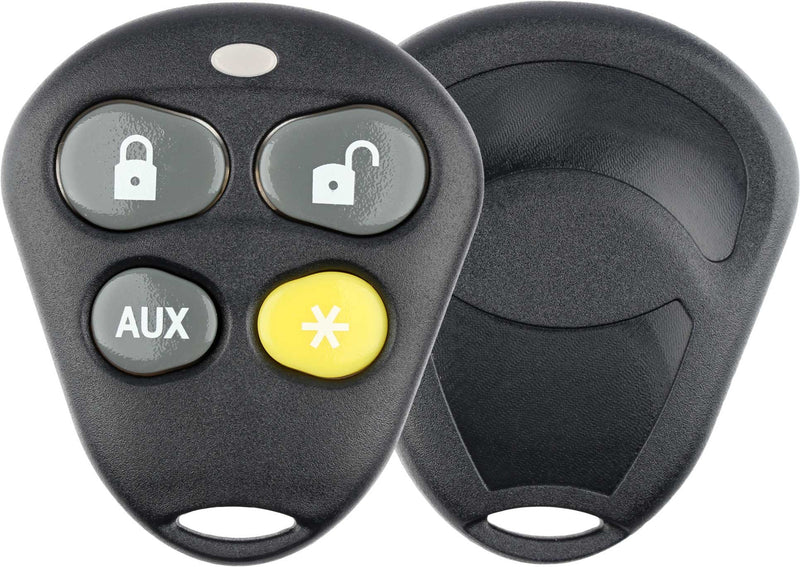  [AUSTRALIA] - KeylessOption Keyless Entry Remote Control Starter Car Key Fob Case Shell Outer Cover Button Pads For Viper Automate Alarms … 1x
