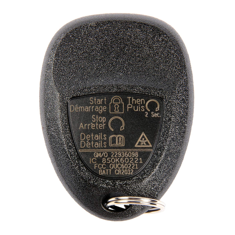  [AUSTRALIA] - ACDelco 22936098 GM Original Equipment 4 Button Keyless Entry Remote Key Fob