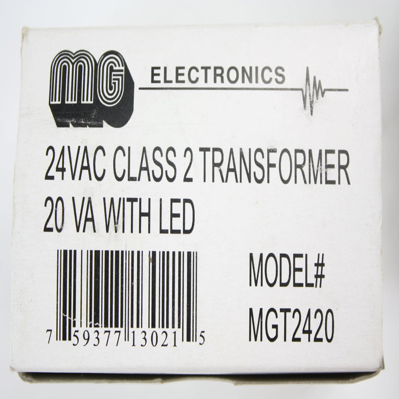  [AUSTRALIA] - MG ELECTRONICS MGT2420 TRANSFORMER,24VAC 20VA UL APPROVED