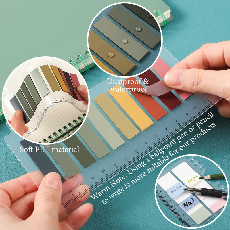  [AUSTRALIA] - 920 Pieces Sticky Index Tabs for Books Morandi Color Tabs Annotating Tabs Writable and Repositionable Annotation Sticky Notes Sticky Tabs Tape Flags for Pages Book Markers Reading Notes Classify Files