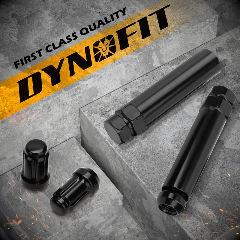  [AUSTRALIA] - DYNOFIT 6 Spline Tuner Lug Nuts Key for Wrench with 3/4 inch (19mm) and 13/16 inch(21mm) Hex, Aftermarket Lugnuts Socket Replacement Tool for 1/2 inch 12x1.5 12x1.25 Lug Nut 1 Year Warranty Black