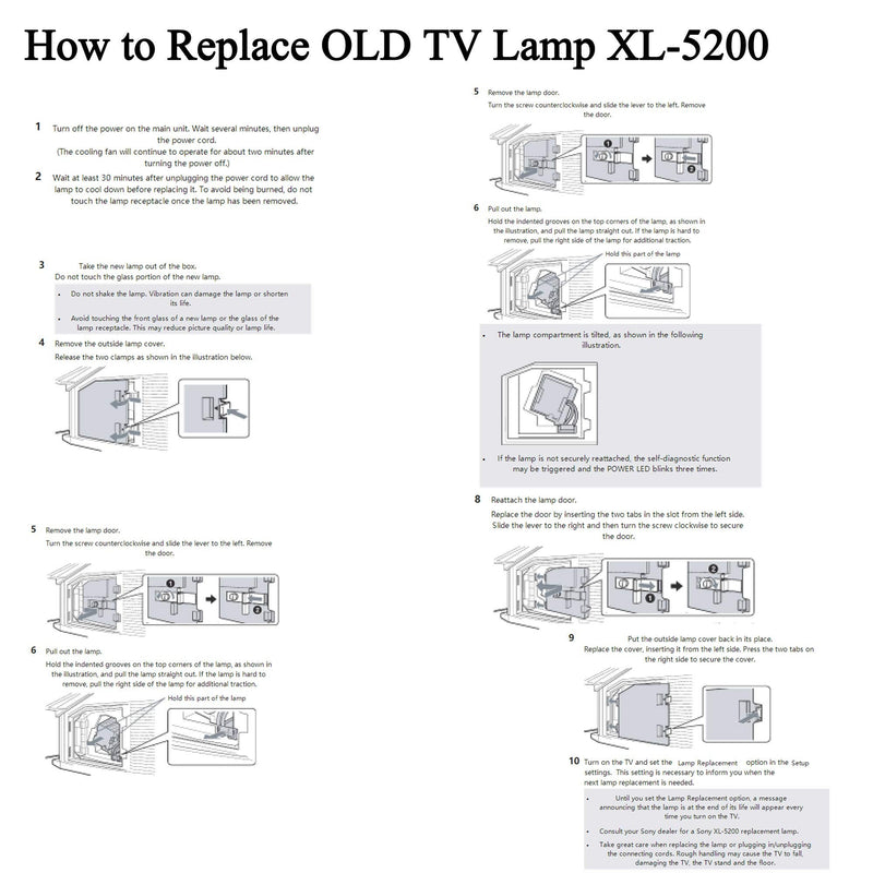  [AUSTRALIA] - SW-LAMP TV Lamp Replacement XL-5200 with Housing for KDS-50A2000，KDS-50A2020，KDS-50A3000，KDS-55A2000，KDS-55A2020，KDS-55A3000，KDS-60A2000，KDS-60A2020，KDS-60A3000