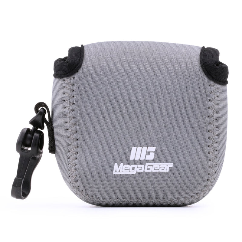  [AUSTRALIA] - MegaGear Ultra Light Neoprene Camera Case Compatible with GoPro Hero9, Hero8, DJI Osmo Action, Sony RX0 II, GoPro Hero 7, Sony RX0 1.0 Gray