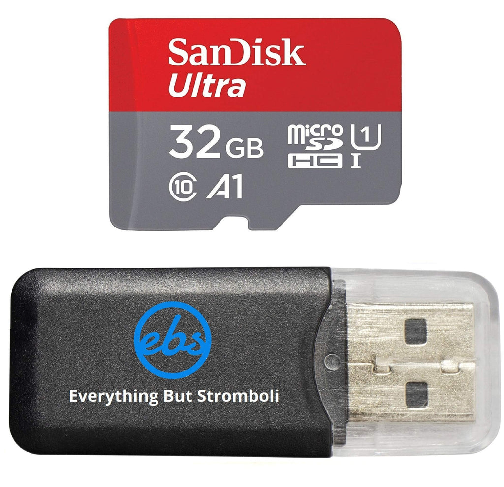  [AUSTRALIA] - SanDisk 32GB Micro Ultra Memory Card works with Crosstour Action Camera Underwater Black/Silver 1080P, 4K Cam SDHC UHS-I (SDSQUAR-032G-GN6MN) with Everything But Stromboli (TM) Card Reader