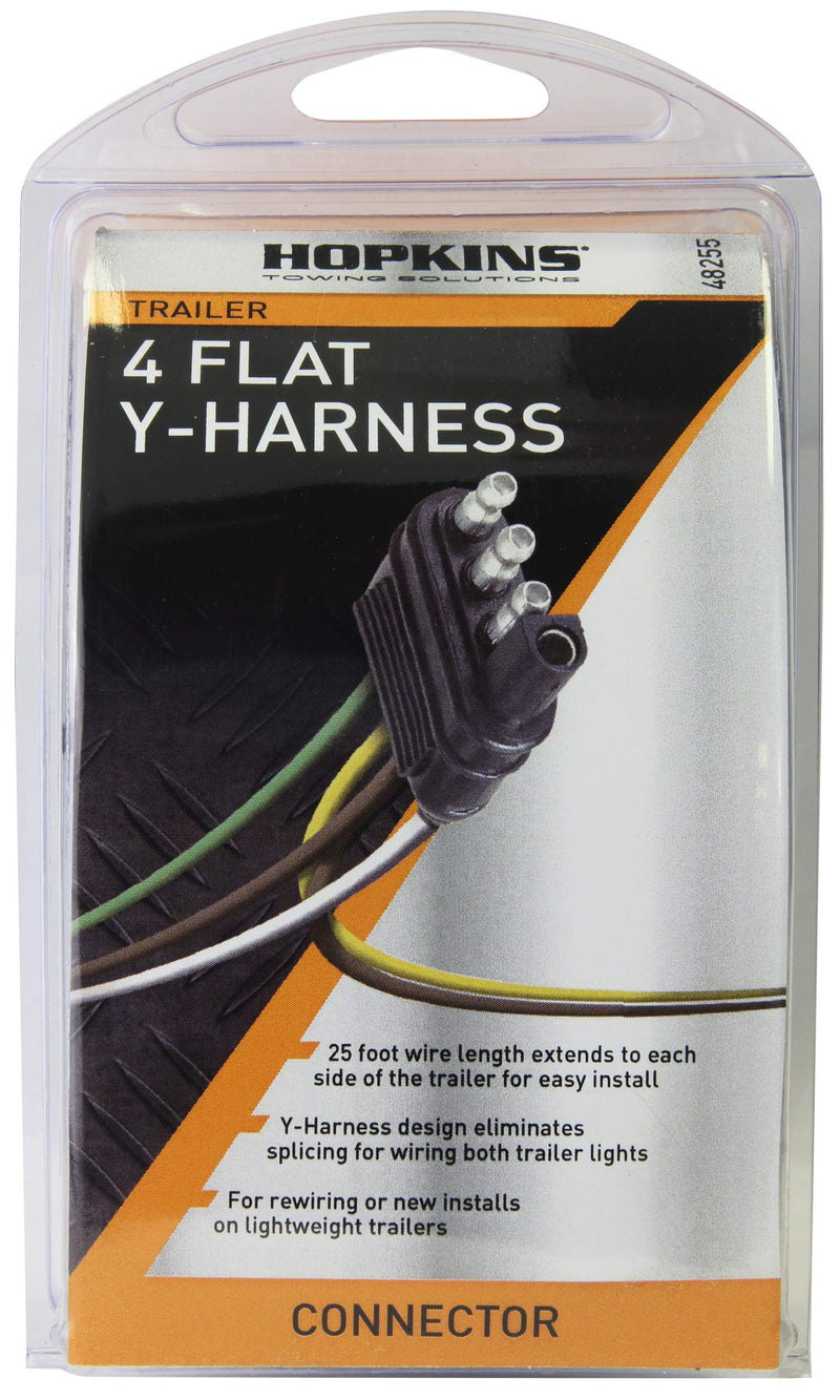  [AUSTRALIA] - Hopkins 48255 25' 4 Wire Flat Trailer Side Y-Harness Connector