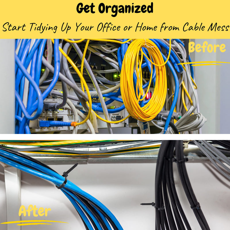  [AUSTRALIA] - Bates- Cable Zip Ties, 200 Pack, 4 Inch, Zip Ties, Zipties, Cable Tie, Plastic Ties, Tie Wraps, Electrical Cable Ties, Plastic Zip Ties, Black Zip Tie, Plastic Straps, Wire Ties, Cord Ties