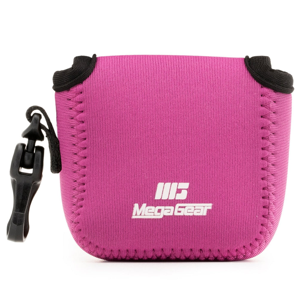  [AUSTRALIA] - MegaGear Ultra Light Neoprene Camera Case Compatible with GoPro Hero9, Hero8, DJI Osmo Action, Sony RX0 II, GoPro Hero 7, Sony RX0 1.0 Hot Pink