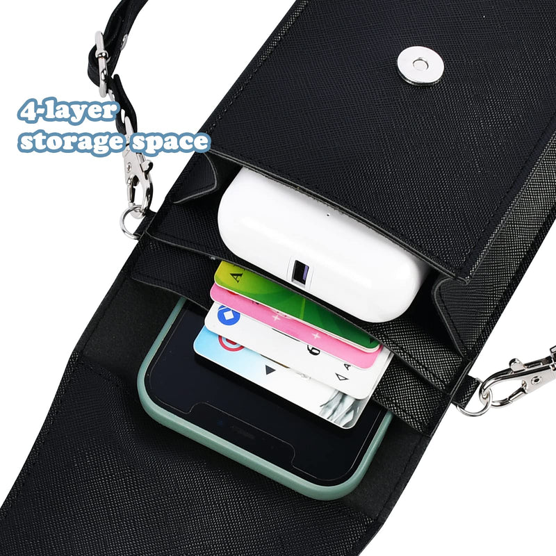  [AUSTRALIA] - Cell Phone Purse Crossbody for Women, Adjustable Touchscreen Phone Wallet Bag,Waterproof Small Messenger Shoulder Bag for Phone