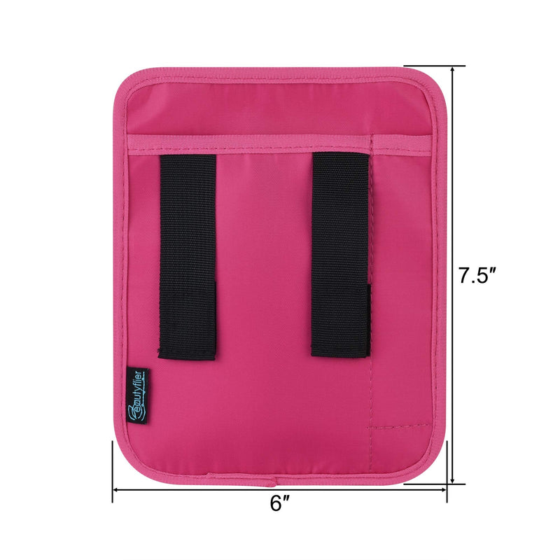  [AUSTRALIA] - Beautyflier Nylon 4 Pockets Nurse Organizer Bag Pouch for Accessories Tool Case Medical Care Kit (CASE ONLY) (Hot Pink (6 Pocket)) Hot Pink (6 Pocket)