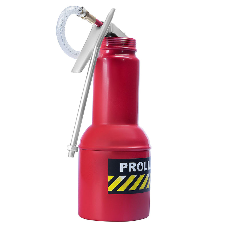 PROLUBE 16-Ounce Pistol Grip Oil Can | Steel Pump | Rigid & Flexible Spout | Base Included (42233) - LeoForward Australia