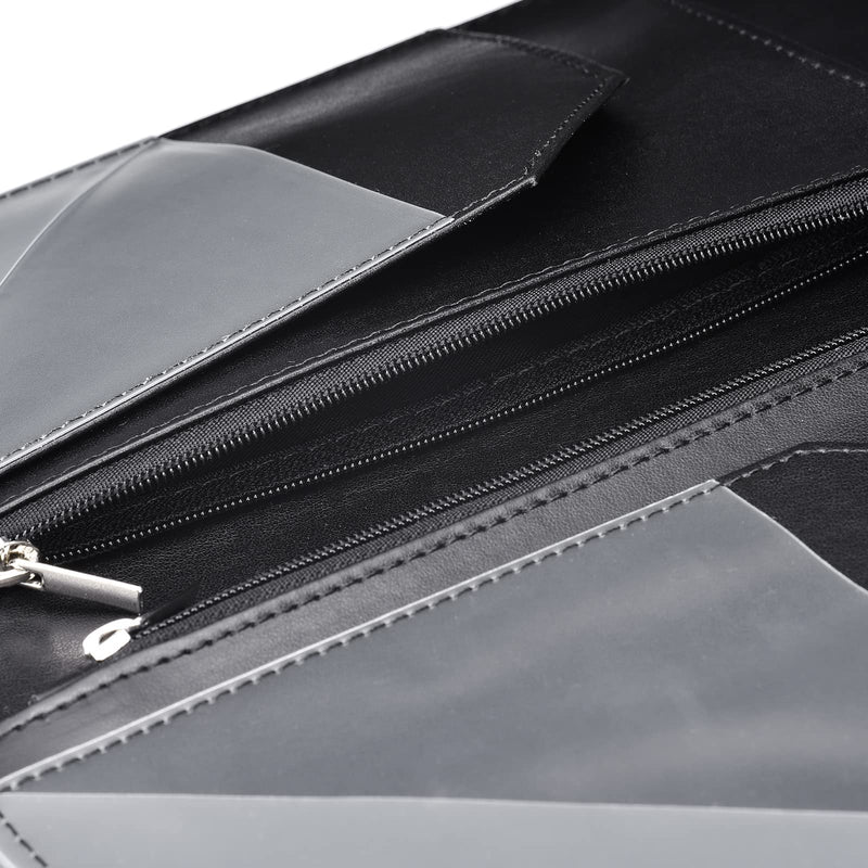  [AUSTRALIA] - Server Books for Waitress - 5x9 Waiter Book Server Wallet with Zipper Pocket, Cute Waitress Book&Waitstaff Organizer with Money Pocket Fit Server Apron Black