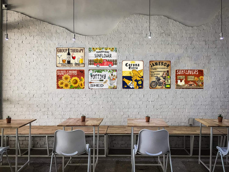  [AUSTRALIA] - AMELIA SHARPE CoronaBeer Tin Sifn Bar Decoration Metal Sign Home Bar Restaurant Vintage Signs 8x12 Inch 12" W X 12" L