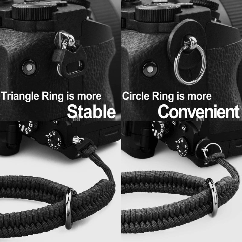  [AUSTRALIA] - Camera Wrist Strap for DSLR Mirrorless Camera, Quick Release Camera Hand Strap with Safer Connector Off White