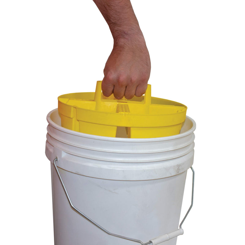 Bucket Boss Bucket Stacker Small Parts Tray in Yellow, 15051 - LeoForward Australia