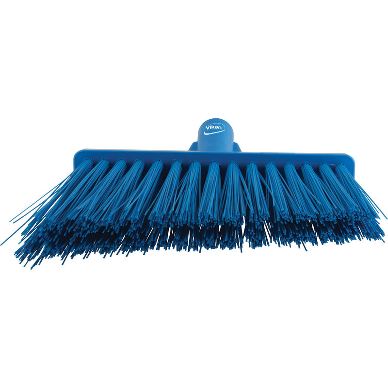 Vikan 29143 Heavy Duty Sweep Floor Broom Head, PET Bristle, Polypropylene Block, 11", Blue 2914 - LeoForward Australia