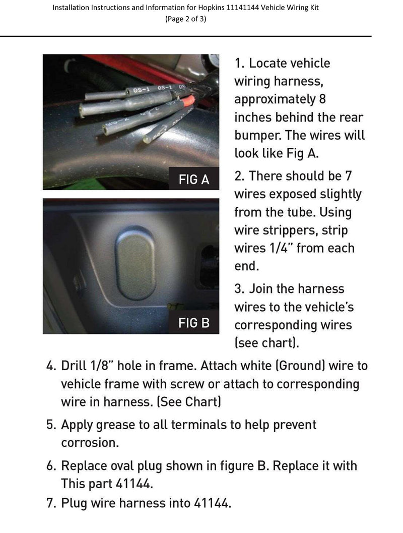  [AUSTRALIA] - Hopkins 41144 Vehicle Wiring Kit