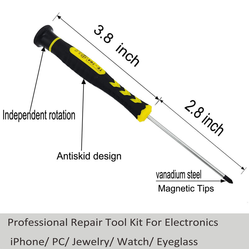  [AUSTRALIA] - 11 in 1 SCREWDRIVER SET - with Torx Bit T6 T5 T4 T3 T2, Phillips Bit 2.0 1.5 1.2, Flathead Bit 2.0 1.5, Tri-Point Bit 2.0 - Magnetic Screwdrivers Precision Repair Tool Kit for Xbox, PS4, Macbook