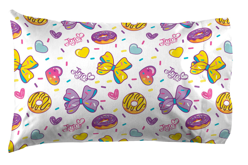  [AUSTRALIA] - Jay Franco Nickelodeon JoJo Siwa Sprinkles & Ice Cream Twin Sheet Set - 3 Piece Set Super Soft and Cozy Kid’s Bedding - Fade Resistant Microfiber Sheets (Official Nickelodeon Product)
