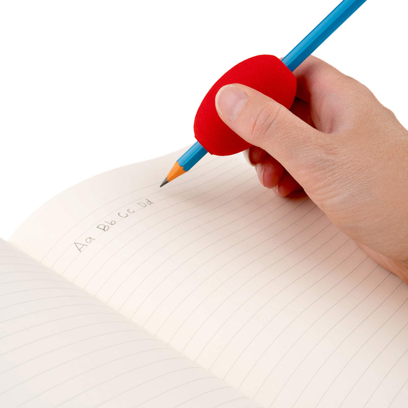  [AUSTRALIA] - Basic Goods Pencil Pen Stylus Foam Egg Grips | Ergonomic Writing Aid Trainer for Cushion and Comfort Handwriting | Kids and Adults