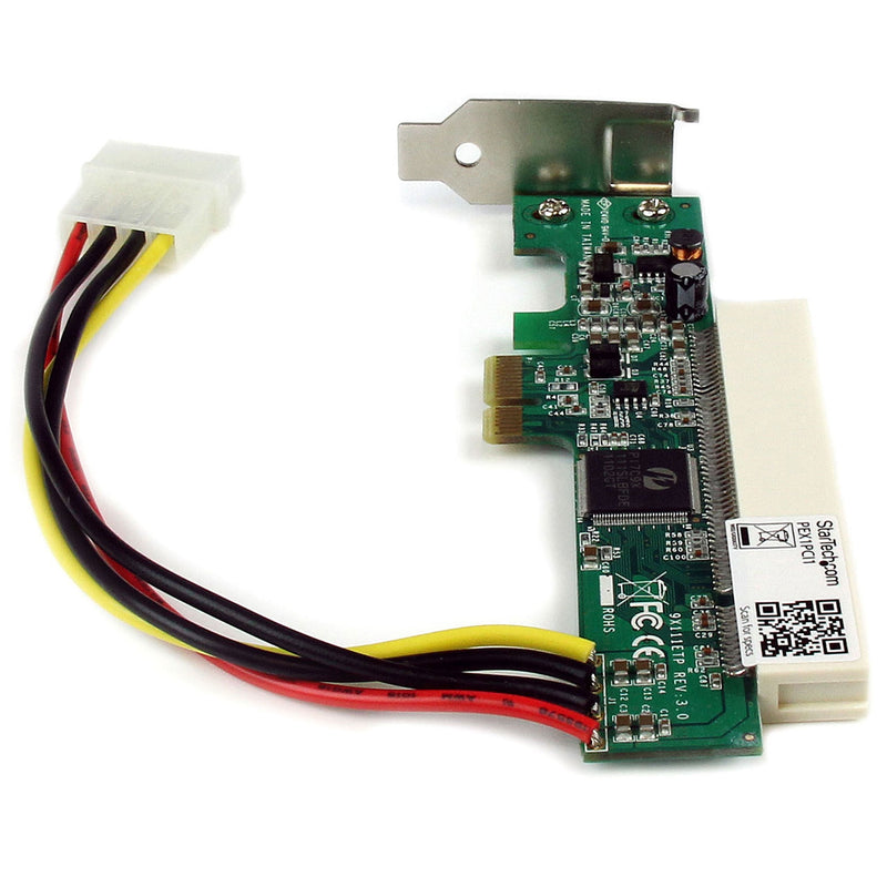  [AUSTRALIA] - StarTech.com PCI Express to PCI Adapter Card - PCIe to PCI Converter Adapter with Low Profile / Half-Height Bracket (PEX1PCI1)