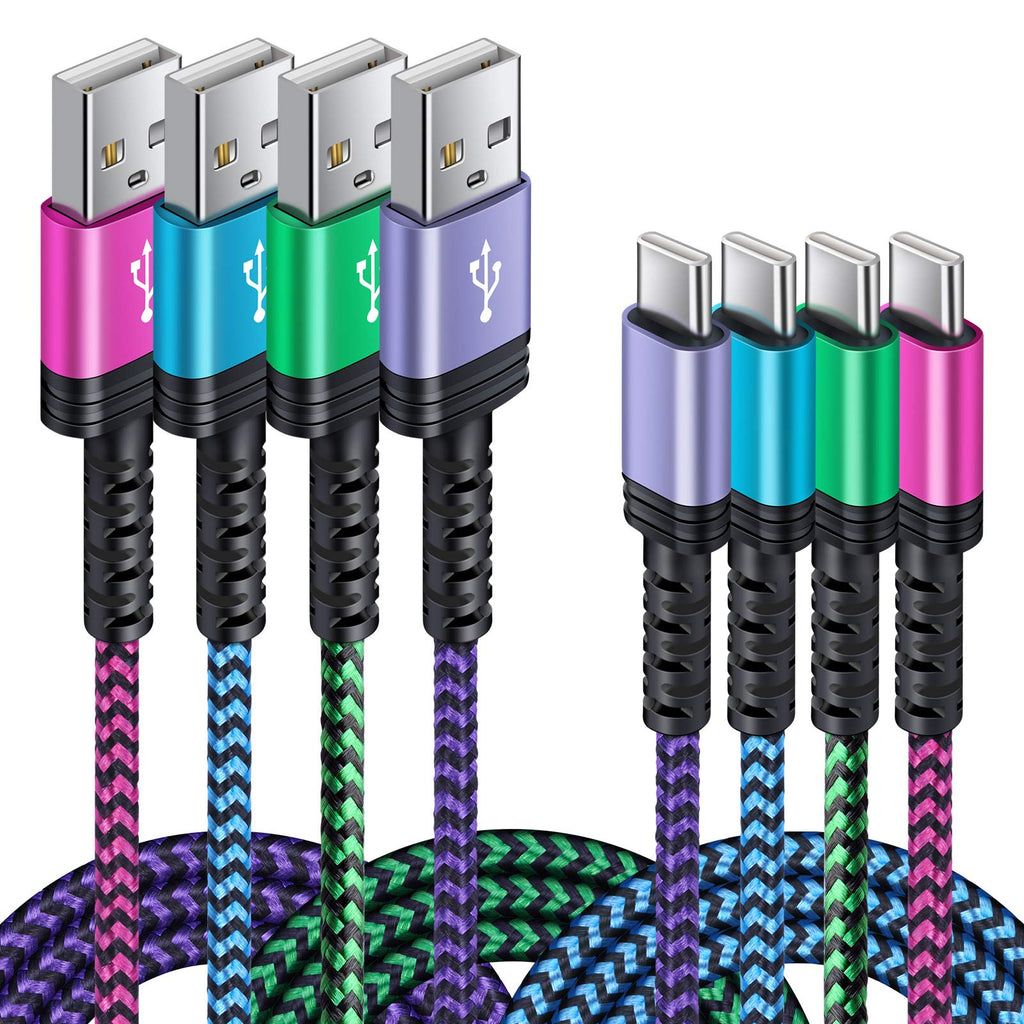  [AUSTRALIA] - C Charger Cable Fast Charging Phone Android Power Cord 4Pack for Samsung Galaxy S22+ S22 Ultra Plus Note 21/20 Ultra, S21+/S20 Plus/S21 S20 FE/S10 Plus/S9 A11/A21/A51/A71 Google Pixel 5 4A XL