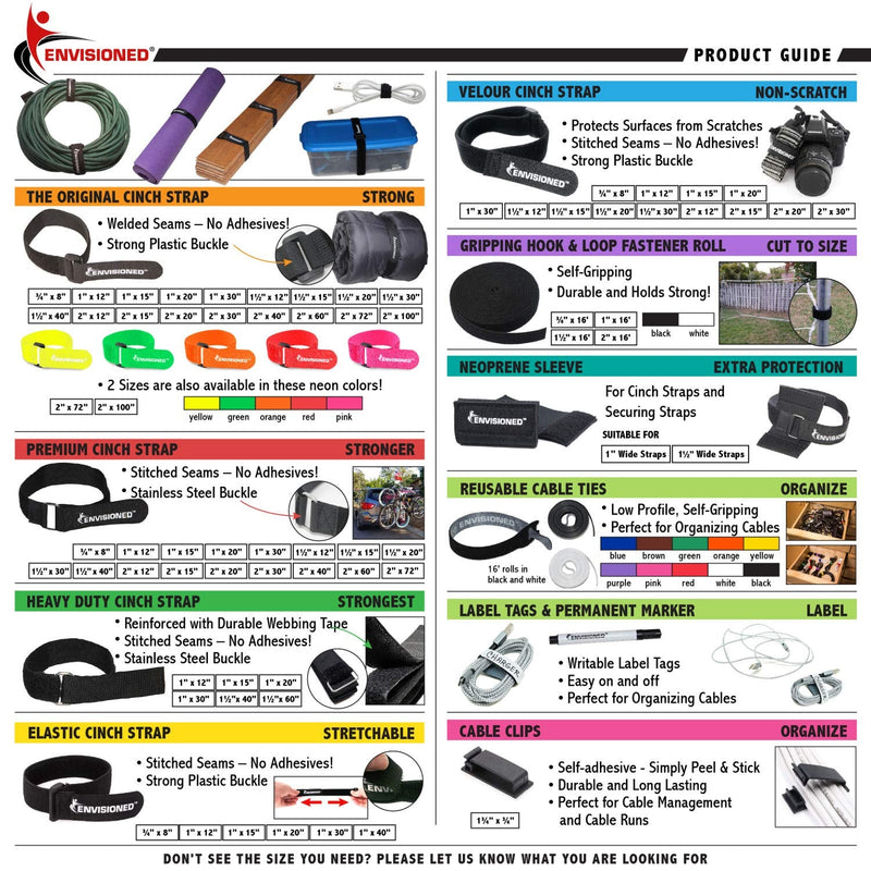  [AUSTRALIA] - Reusable Cable Ties 1/2" x 16' Roll for Cable Management and Organizing Cords (Black) Black Roll 16'