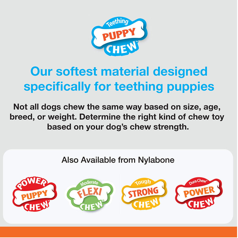 Puppy Chew Toys for Teething Puppies | Small/Regular - Up to 25 Ibs. Bones Peanut Butter & Chicken X-Small/Petite (2 Count) - LeoForward Australia