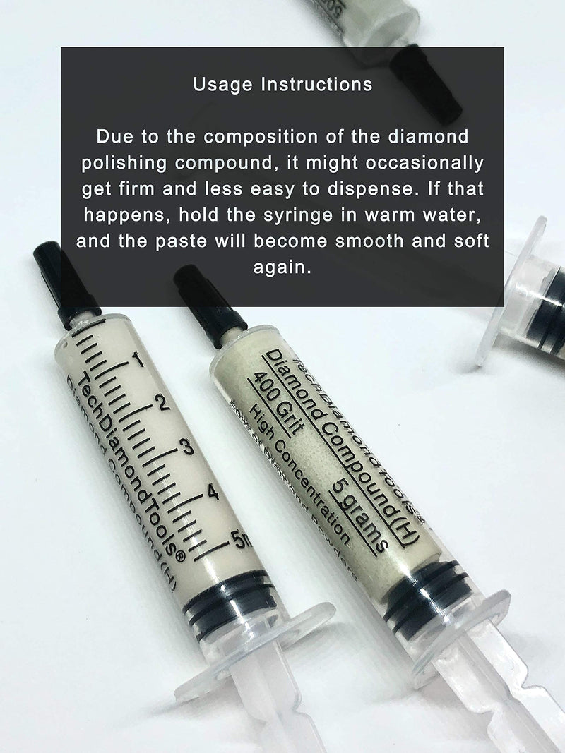  [AUSTRALIA] - TechDiamondTools Diamond Polishing Compound Polishing Paste 14,000 Grit 0-1 Microns for Marble Glass Metal Rock Jewelry Resin Silver Chrome Gemstone with 10% of Diamond Powder USA Made