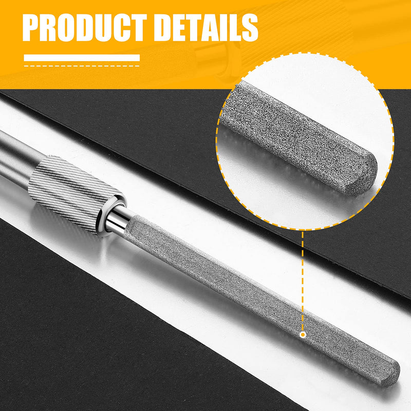  [AUSTRALIA] - Diamond Glass File Crystal Glass Files Crystal and Glass Repair File Metal Diamond Grit Tool Cemented Carbide Metal Grit Tools Crystal Glass Diamond Repair File (2 Pieces) 2