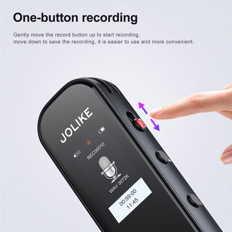  [AUSTRALIA] - 32GB Digital Voice Recorder Activated Recorder Voice Recorder with Playback Function USB Rechargeable Recorder Suitable for lectures, Meetings, interviews, Mini recorders, mp3 32GB