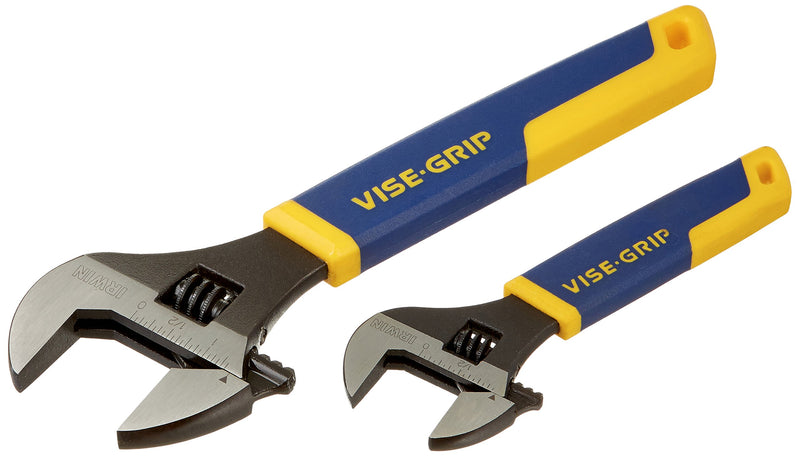  [AUSTRALIA] - IRWIN VISE-GRIP Adjustable Wrench Set, SAE, 6-Inch & 10-Inch, 2-Piece (2078700)